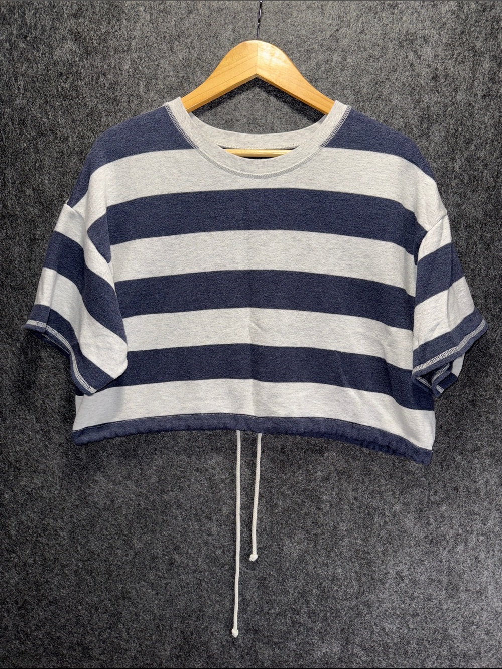American Eagle Cropped Drawstring Women's Top
